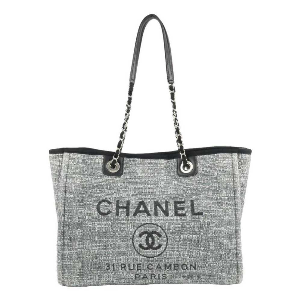 Chanel Deauville tweed tote - image 1