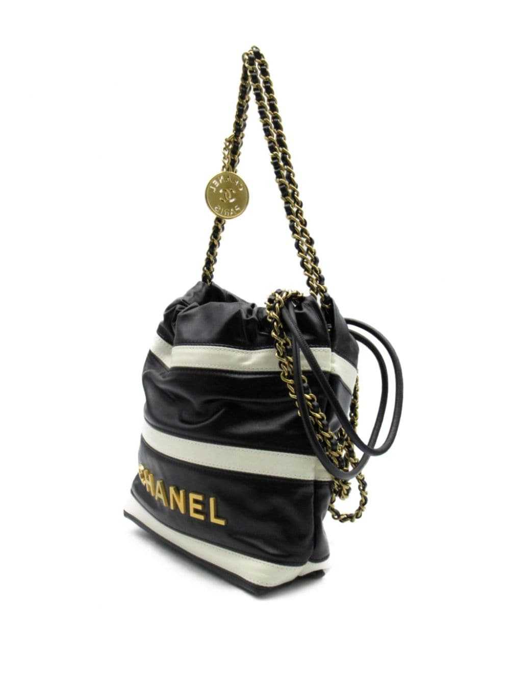 CHANEL Pre-Owned 2021 mini 22 shoulder bag - Black - image 3