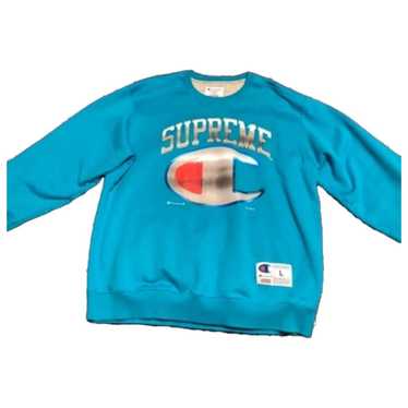 2019 selling Supreme X Champion Teal Crewneck sweatshirt sweater