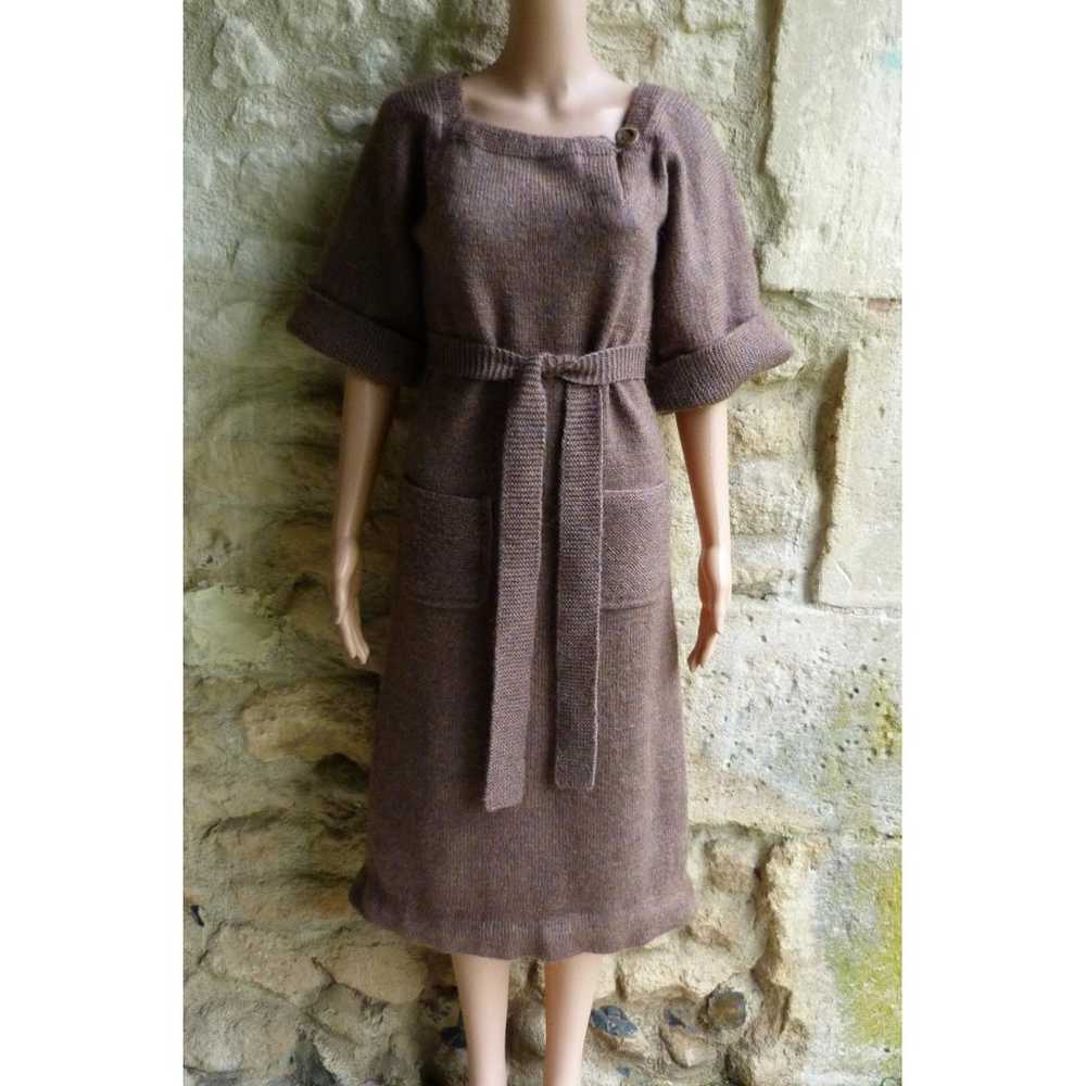 Non Signé / Unsigned Crochet wool maxi dress - image 3