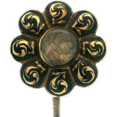 Buy Sardonyx Jewelry - Victorian Mourning Brooch Stick Pin, 14k Gold Pin, 1800s, Lapel Pin