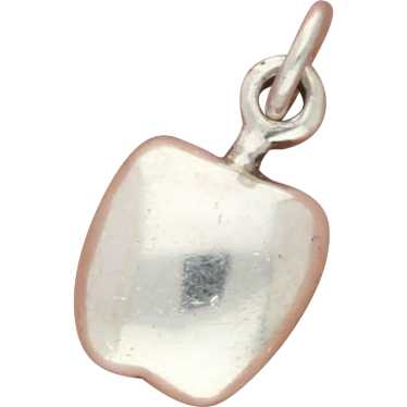 Sterling Silver Vintage Apple Fruit Charm - image 1