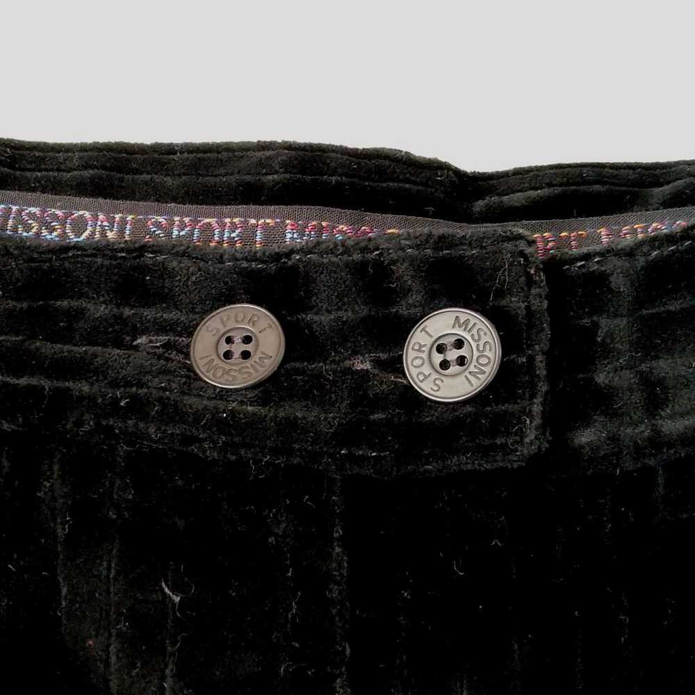 Missoni Women M Black Corduroy Shorts Italian Fas… - image 2