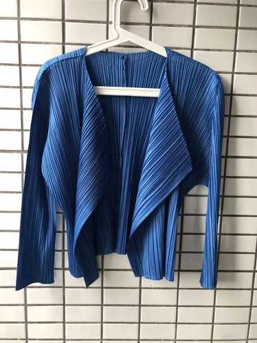 Issey Miyake issey miyake Blue cardigan jacket - image 1