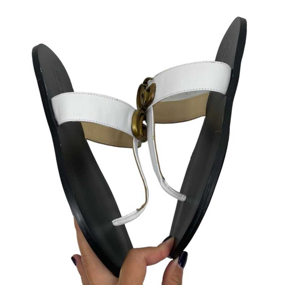 Gucci Double G leather sandal - image 4