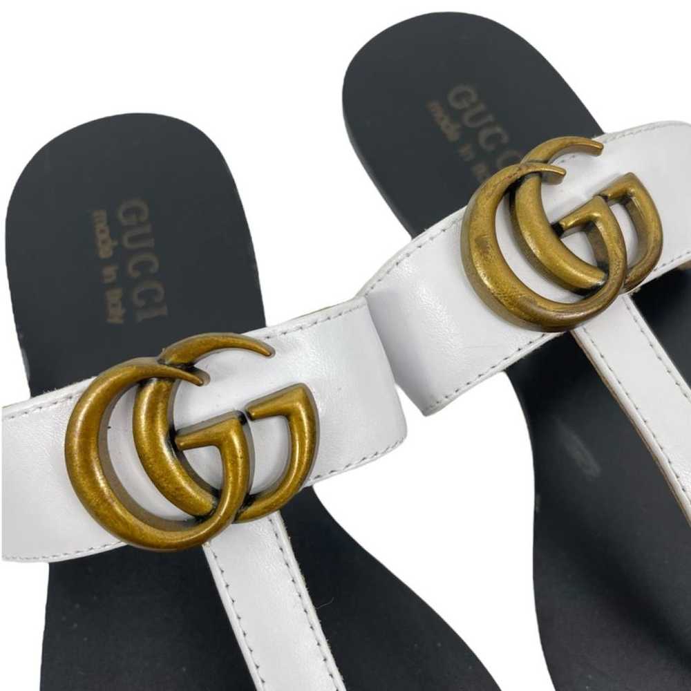 Gucci Double G leather sandal - image 6