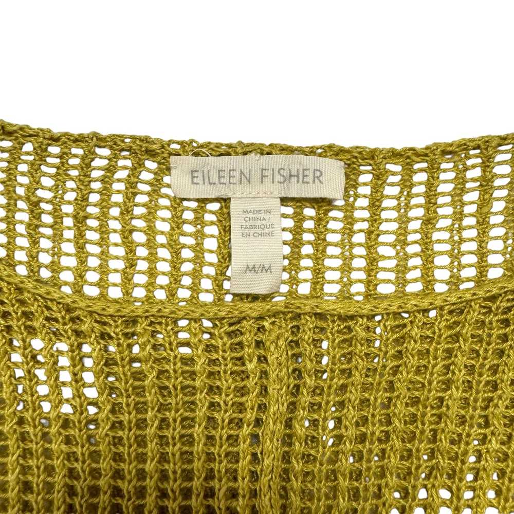 Eileen Fisher EILEEN FISHER Yellow-Green Open Kni… - image 6