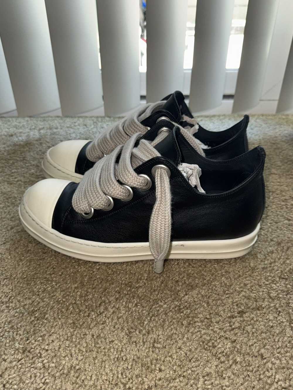 Rick Owens Rick Owens Low Jumbo Lace Ramones Leat… - image 4