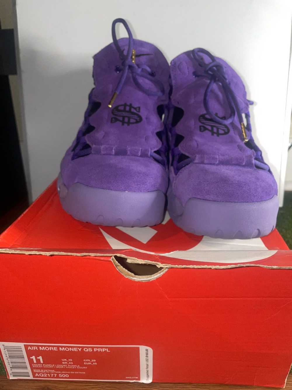 Nike Air More Money QS purple size 11 - image 8