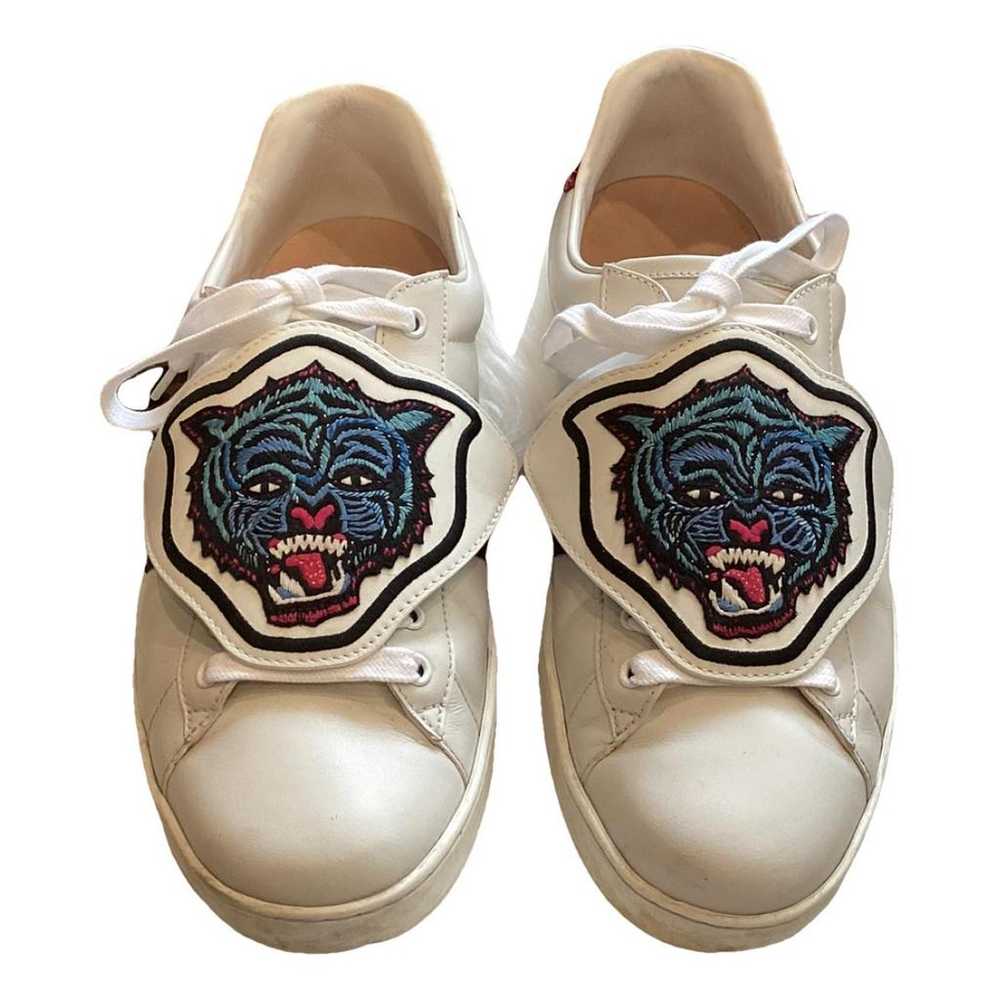 Gucci Ace leather low trainers - image 1