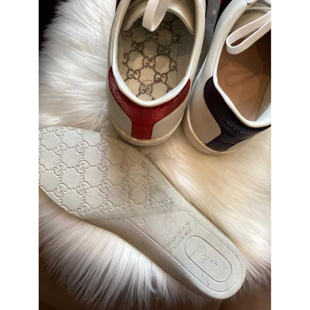 Gucci Ace leather low trainers - image 6