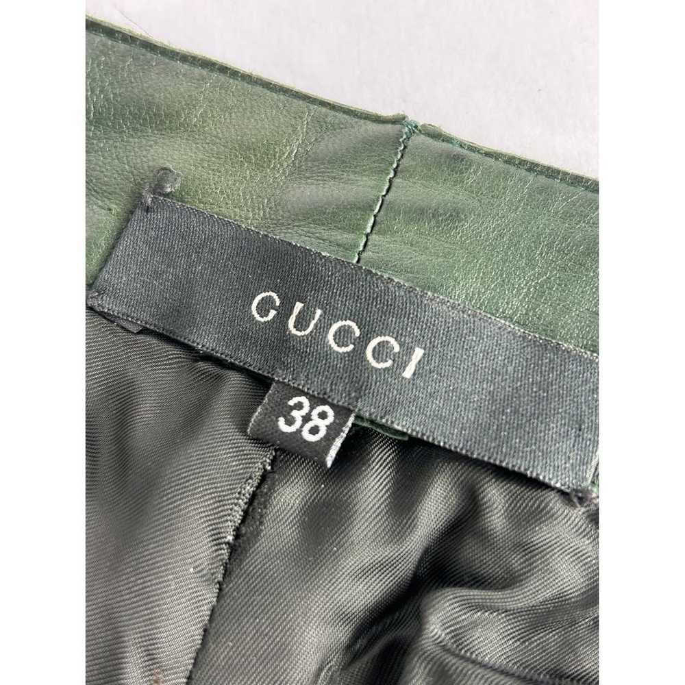 Gucci Leather trousers - image 7