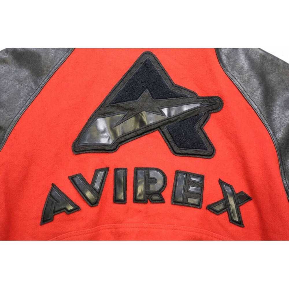 Avirex Vintage Avirex 90s Varsity Leather Bomber … - image 10