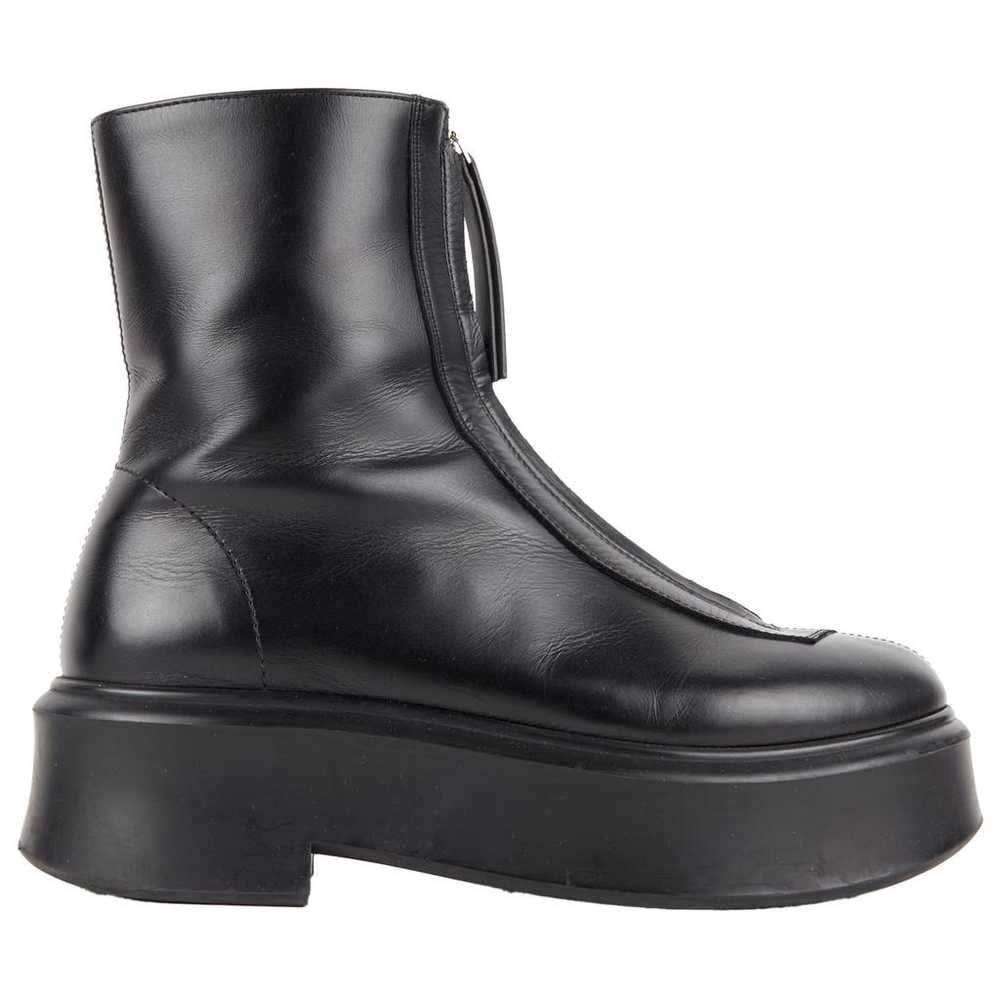 The Row Zipped 1 leather ankle boots - image 1