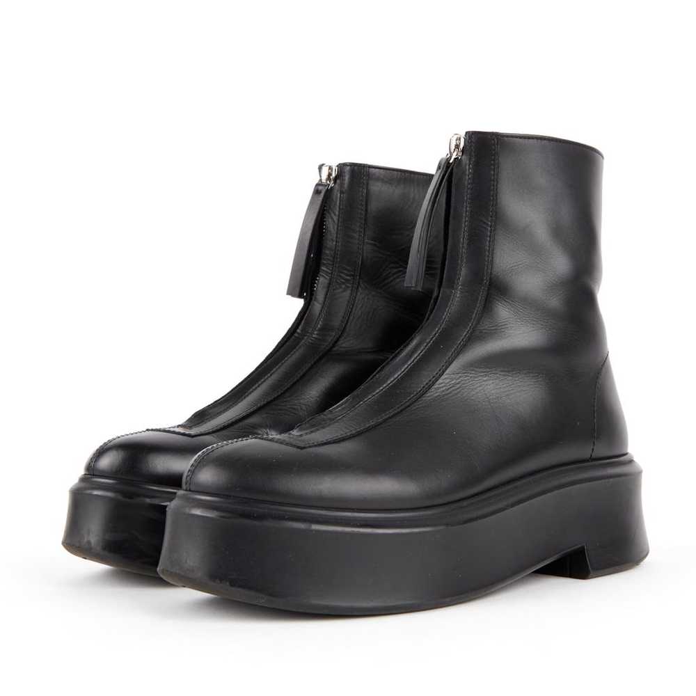 The Row Zipped 1 leather ankle boots - image 2