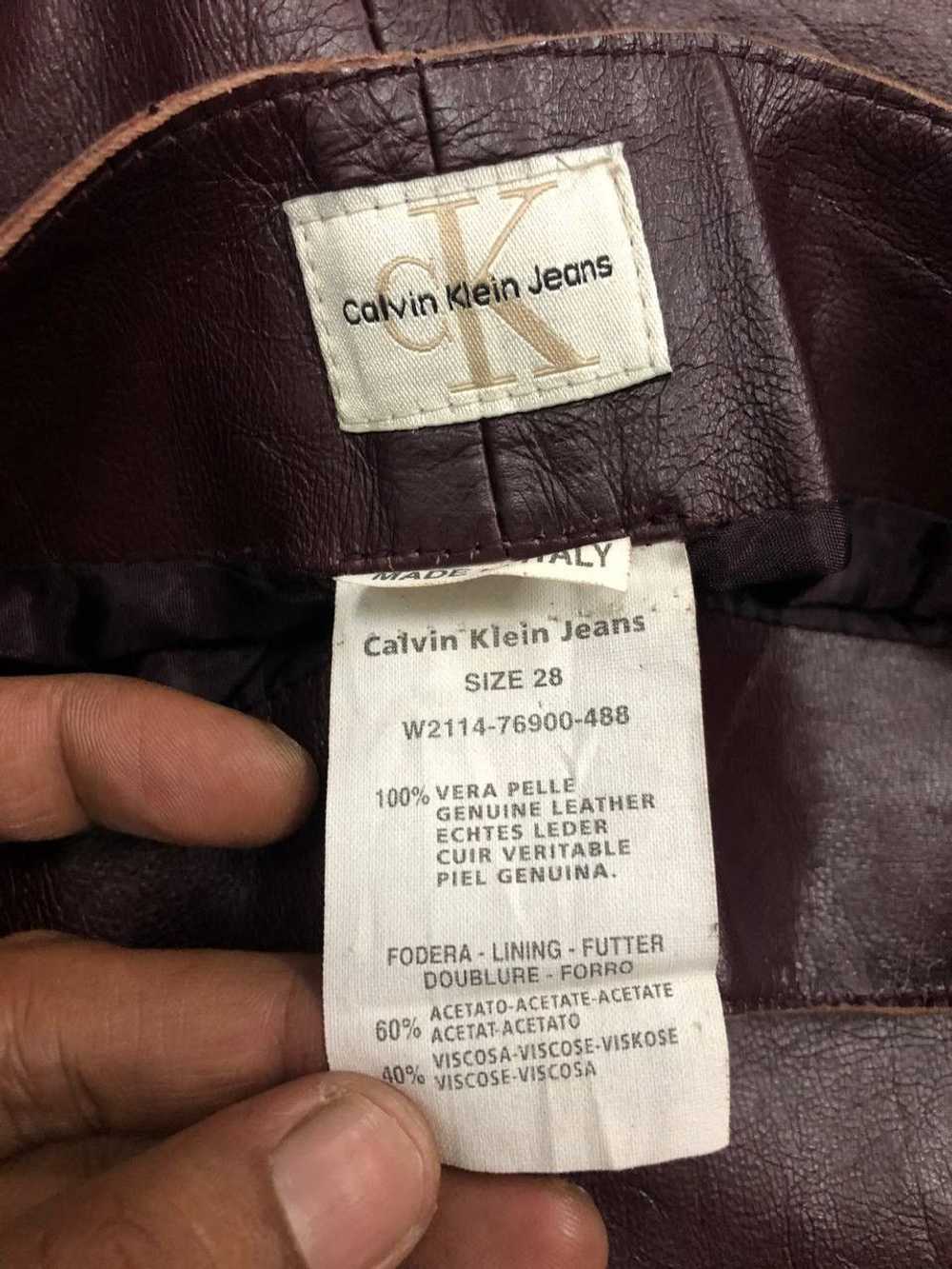 Calvin Klein × Leather Vintage Calvin Klien Jeans… - image 6