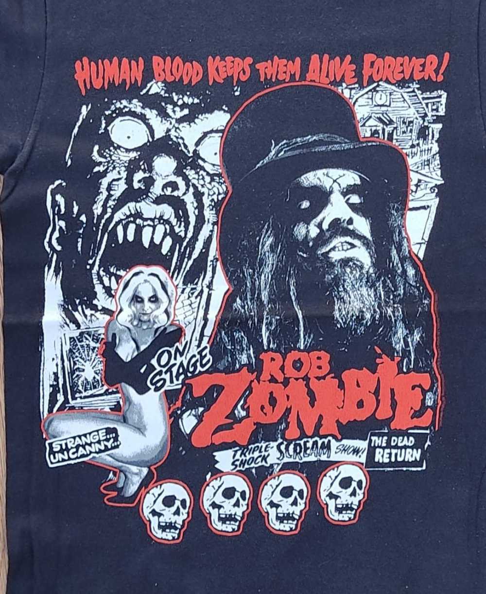 Band Tees × Vintage vintage tee B20 band Rob Zomb… - image 2