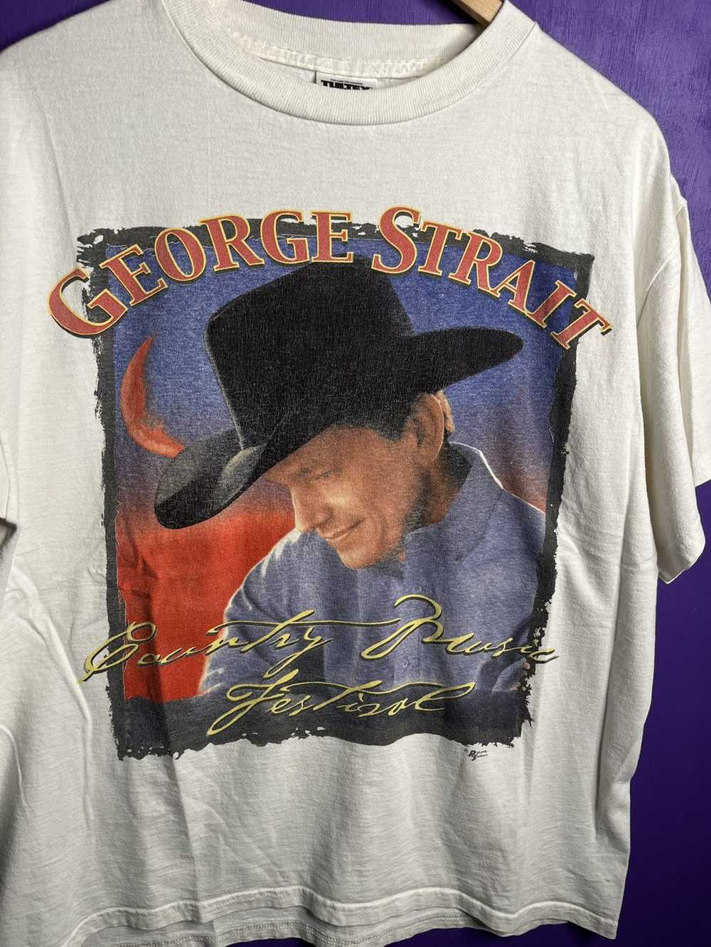 Tour Tee × Vintage Vintage 90s George strait colo… - image 3