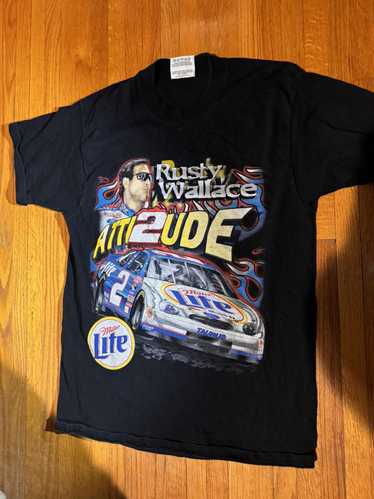 Vintage Rusty Wallace miller lite racing tee