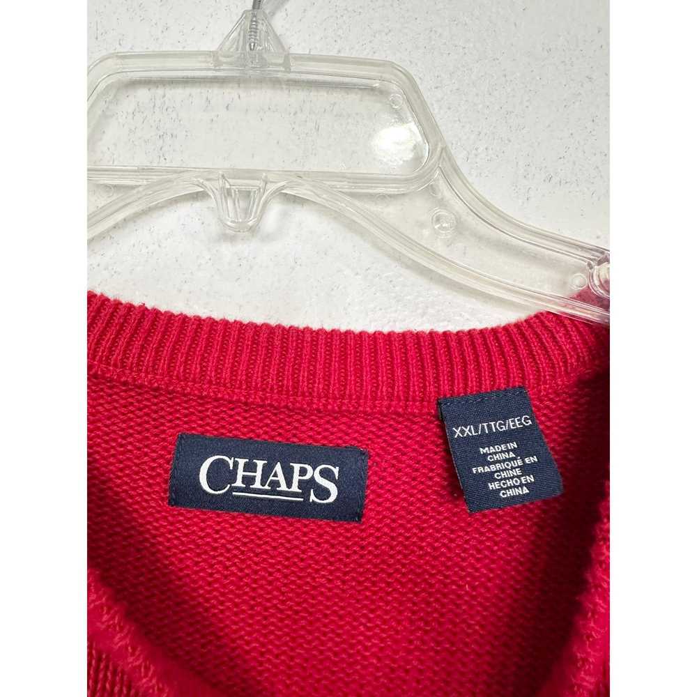 Chaps Y2K Chunky Cotton Chaps Sweater Men's XXL - image 4