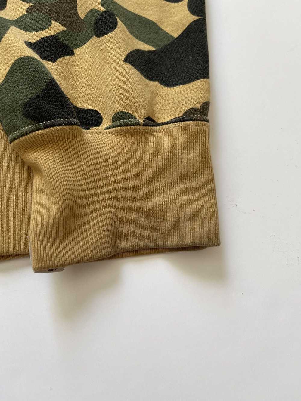 Bape A Bathing Ape Yellow/Green Camo Split Shark … - image 12