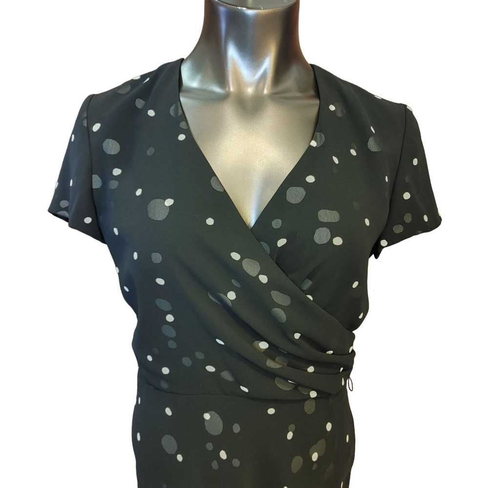 Other DAVID WARREN Womens 6 Black Polka Dot Faux … - image 3