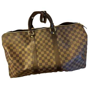 Louis Vuitton Keepall leather travel bag - image 1