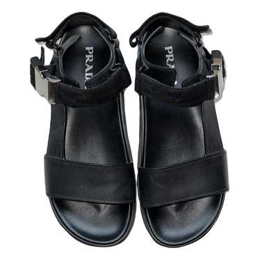 Prada Cloudbust Thunder leather sandal