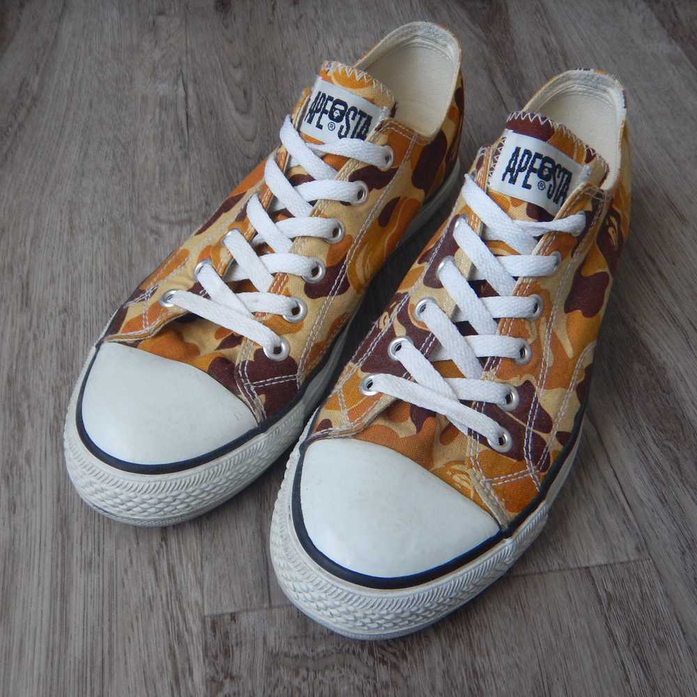 Bape Early 2000s Bape Orange Autumn Camo Apestas - image 2