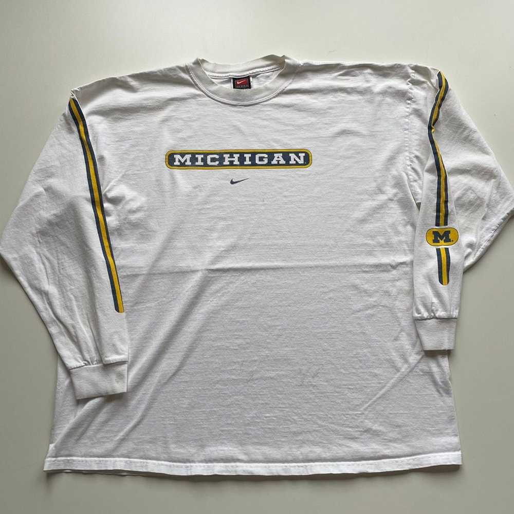 Ncaa × Nike × Vintage Vintage 90s Nike Michigan W… - image 1