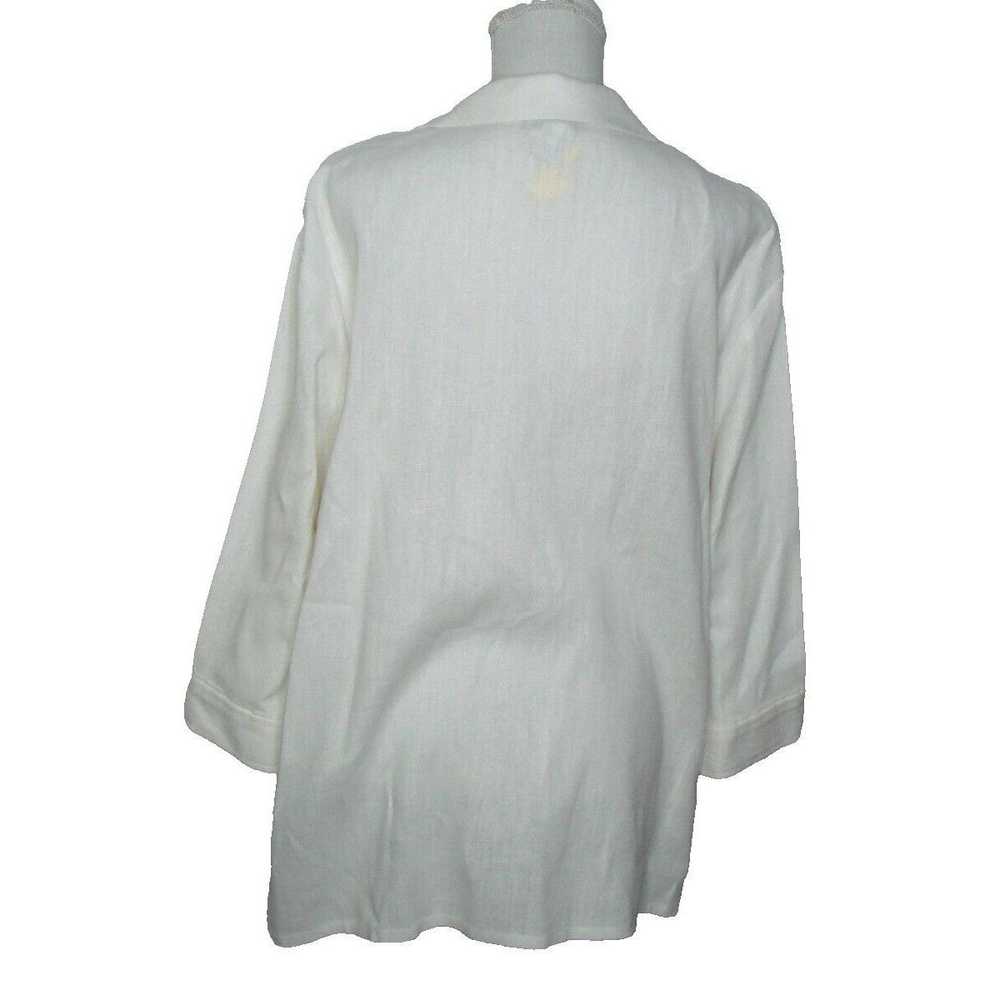 Vintage Maggie McNaughton Womens 2X Linen Blazer … - image 2