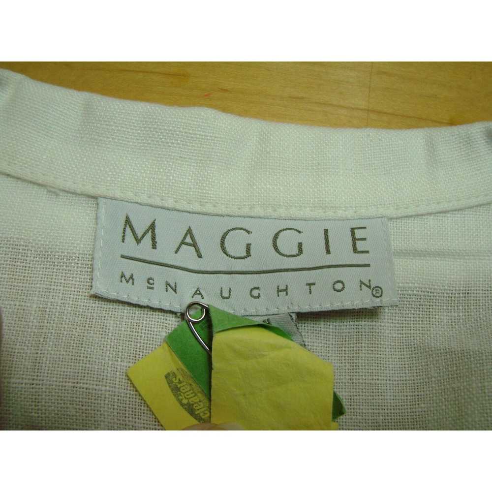 Vintage Maggie McNaughton Womens 2X Linen Blazer … - image 4