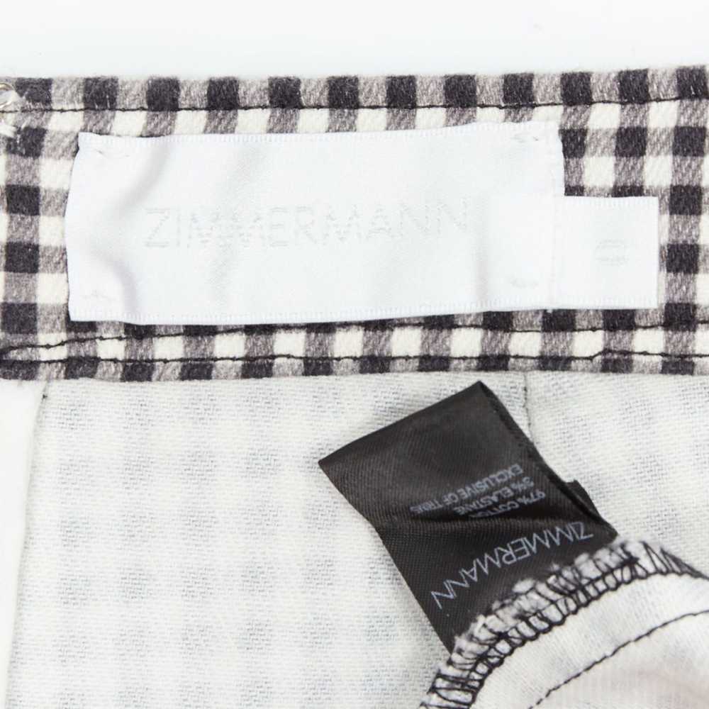 Zimmermann ZIMMERMANN black white gingham print h… - image 8