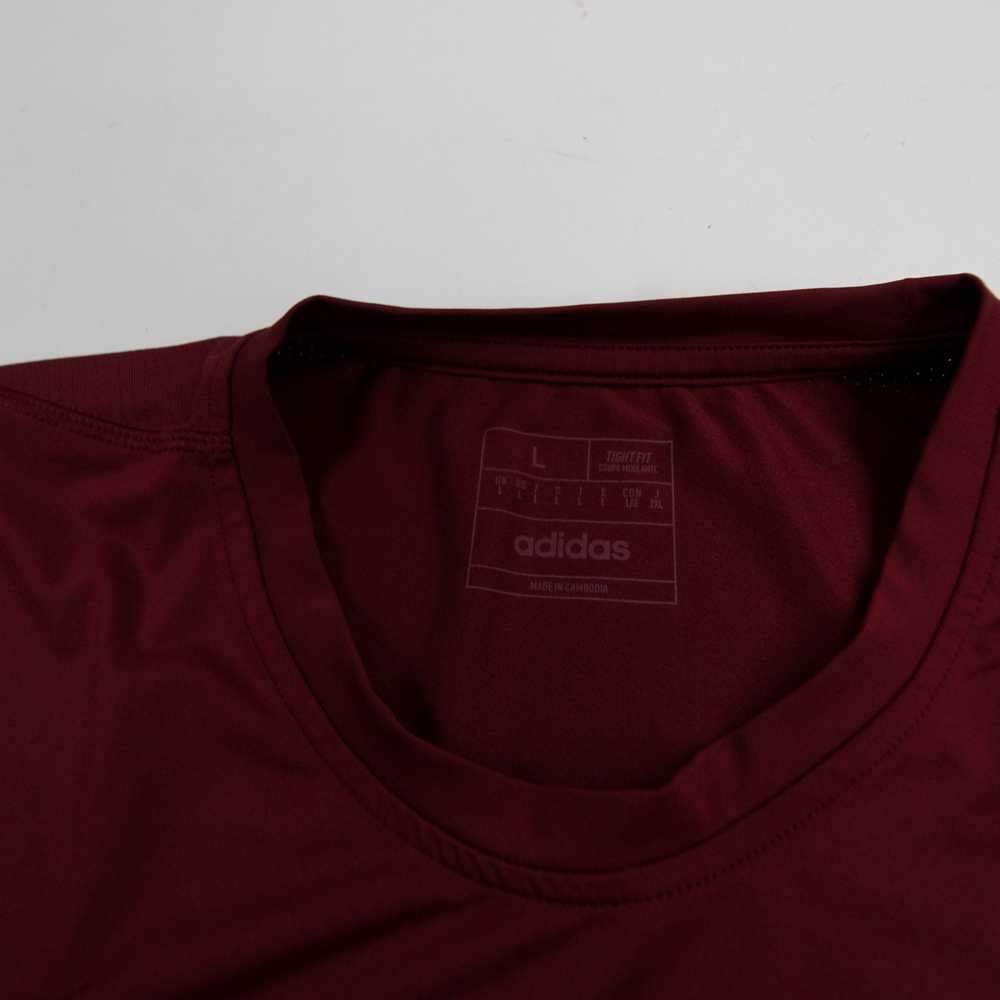 adidas Short Sleeve Shirt Women's Maroon Used - image 2