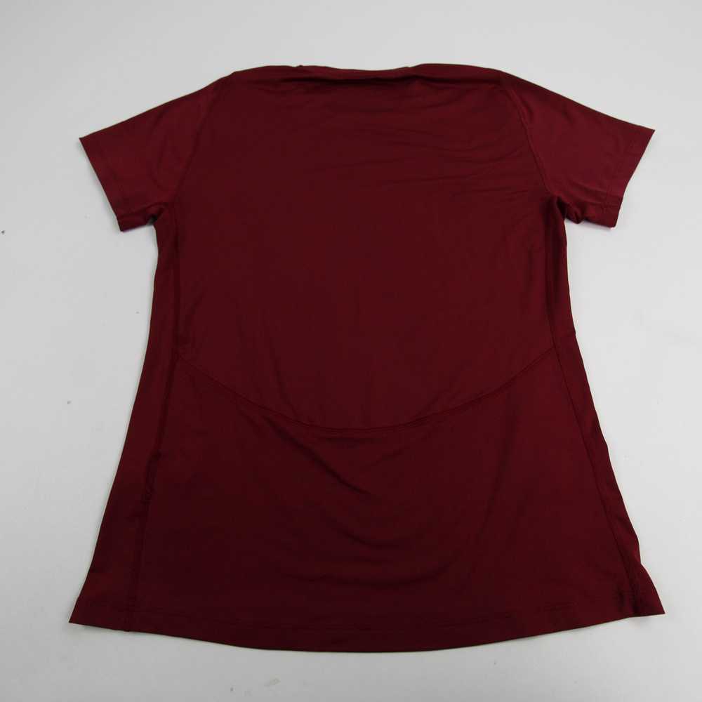 adidas Short Sleeve Shirt Women's Maroon Used - image 3