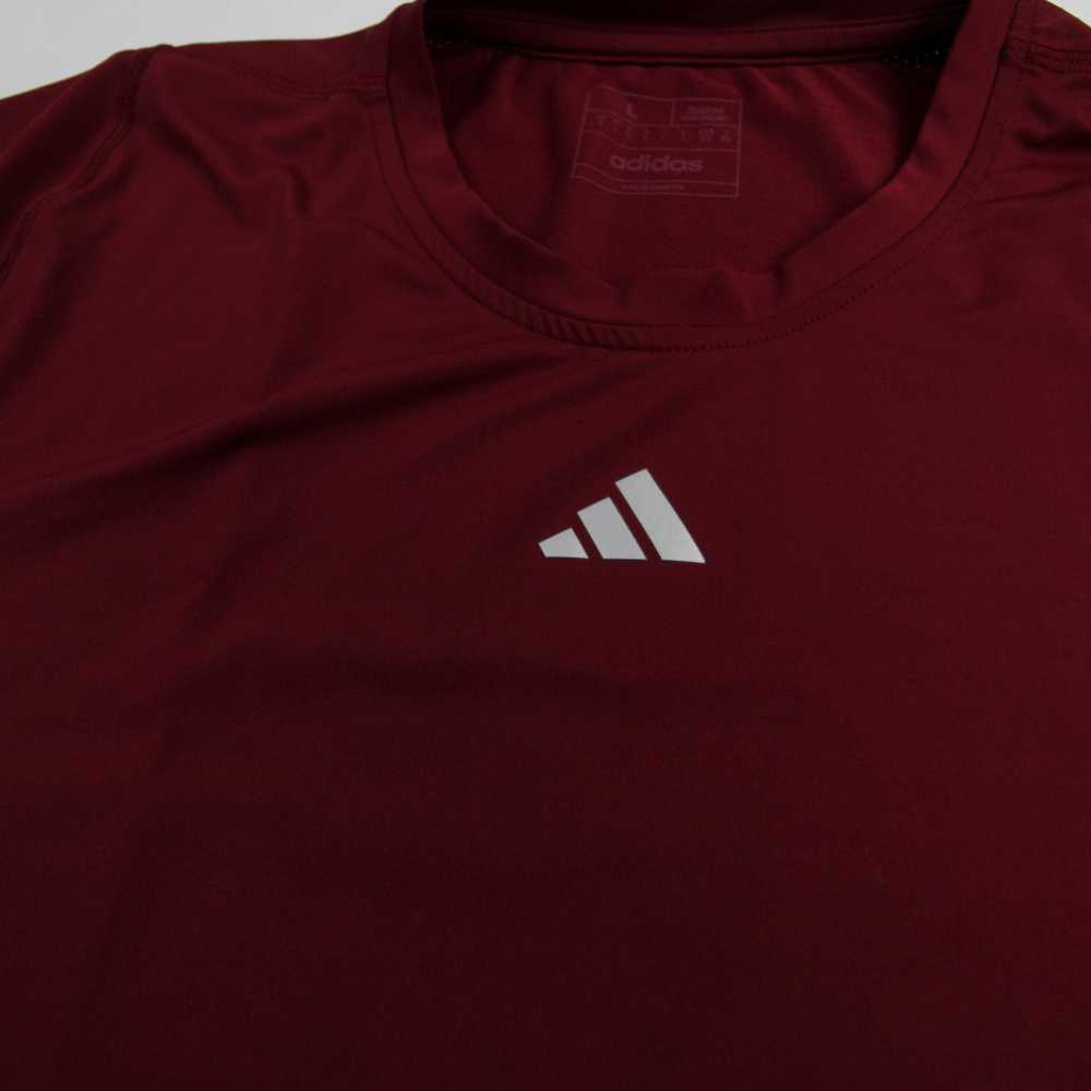 adidas Short Sleeve Shirt Women's Maroon Used - image 4