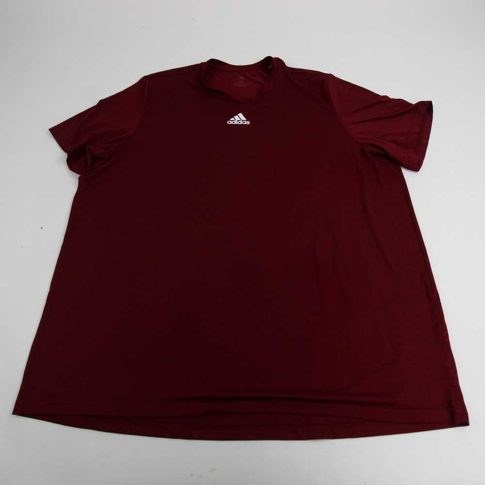 adidas Aeroready Short Sleeve Shirt Men's Maroon … - image 1