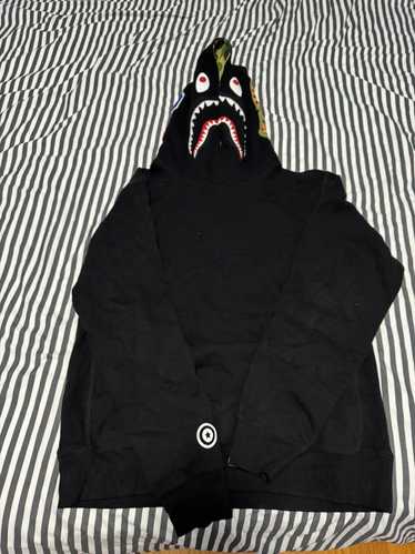 Bape shark pullover hoodie black on sale