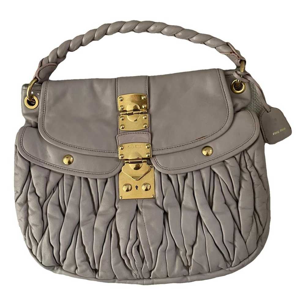 Miu Miu Coffer leather handbag - image 1