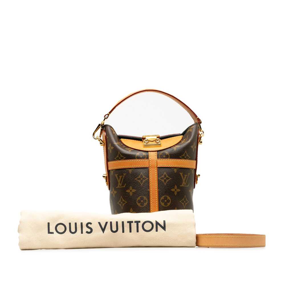 Brown Louis Vuitton Monogram Duffle Bucket Bag - image 11