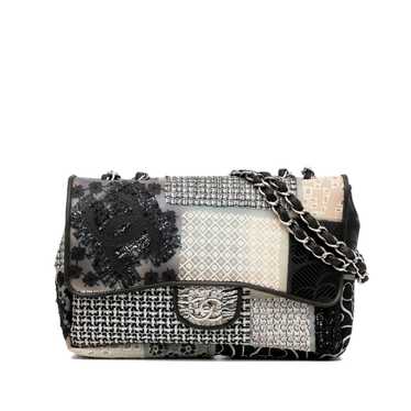 Black Chanel Jumbo CC Patchwork Classic Flap Shou… - image 1