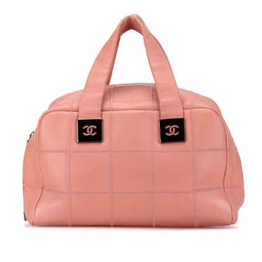 Pink Chanel Caviar Choco Bar Handbag