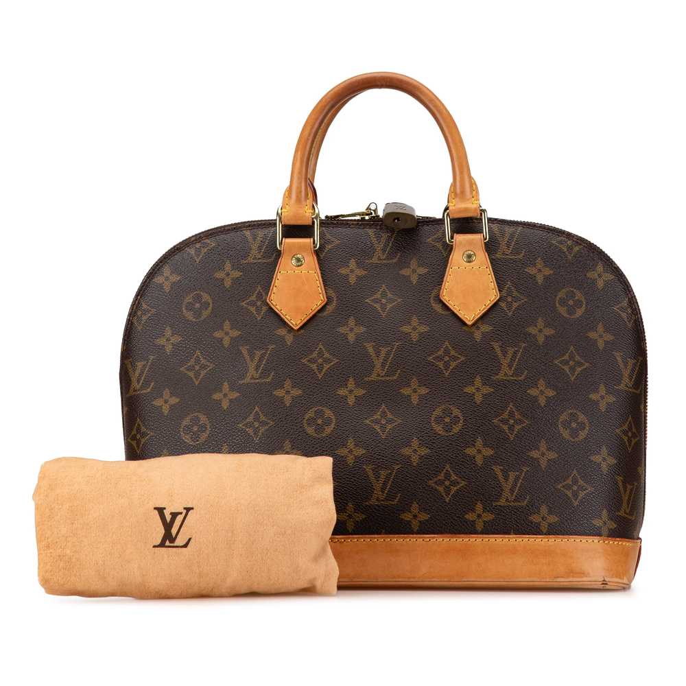 Brown Louis Vuitton Monogram Alma PM Handbag - image 10