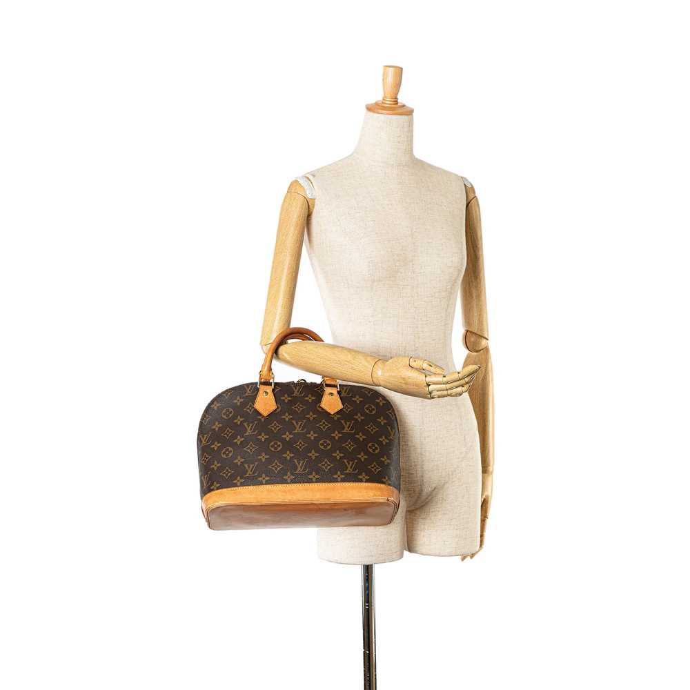 Brown Louis Vuitton Monogram Alma PM Handbag - image 9