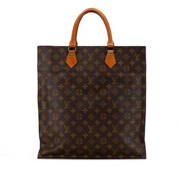 Brown Louis Vuitton Monogram Sac Plat Tote Bag - image 1