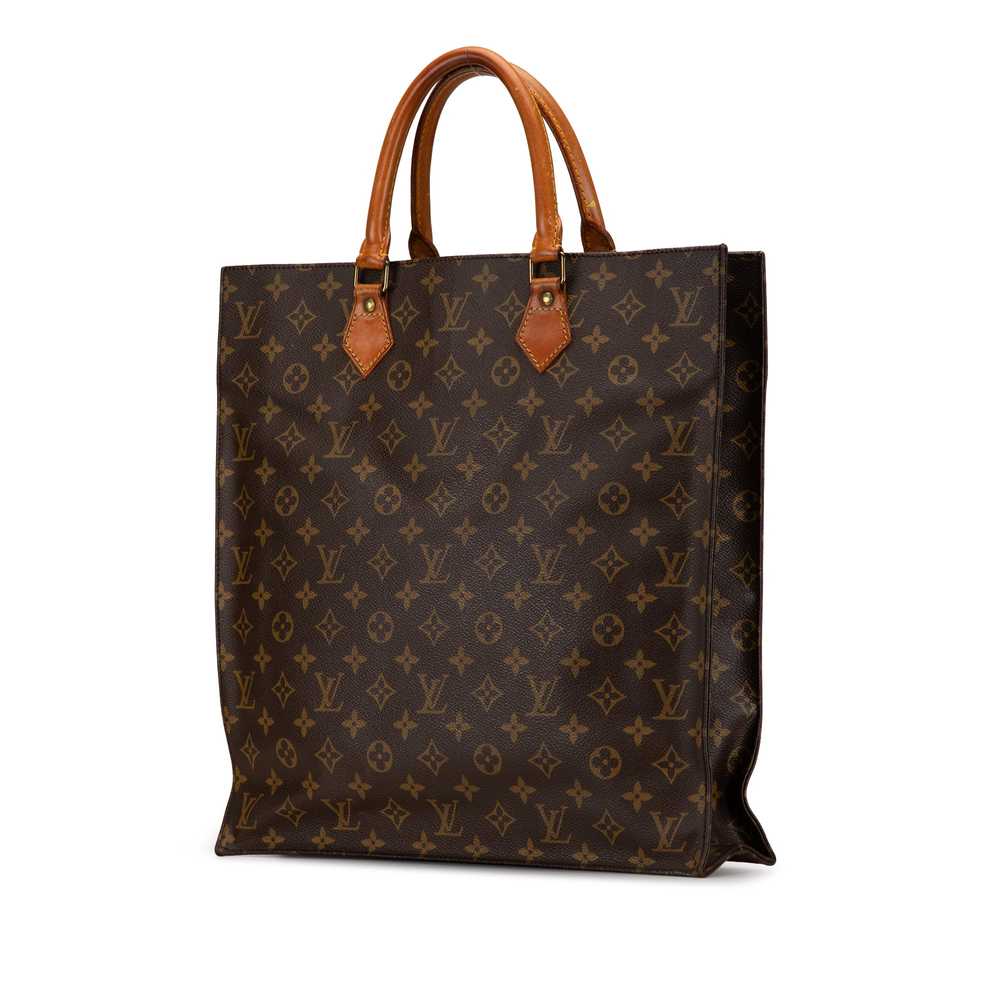 Brown Louis Vuitton Monogram Sac Plat Tote Bag - image 2