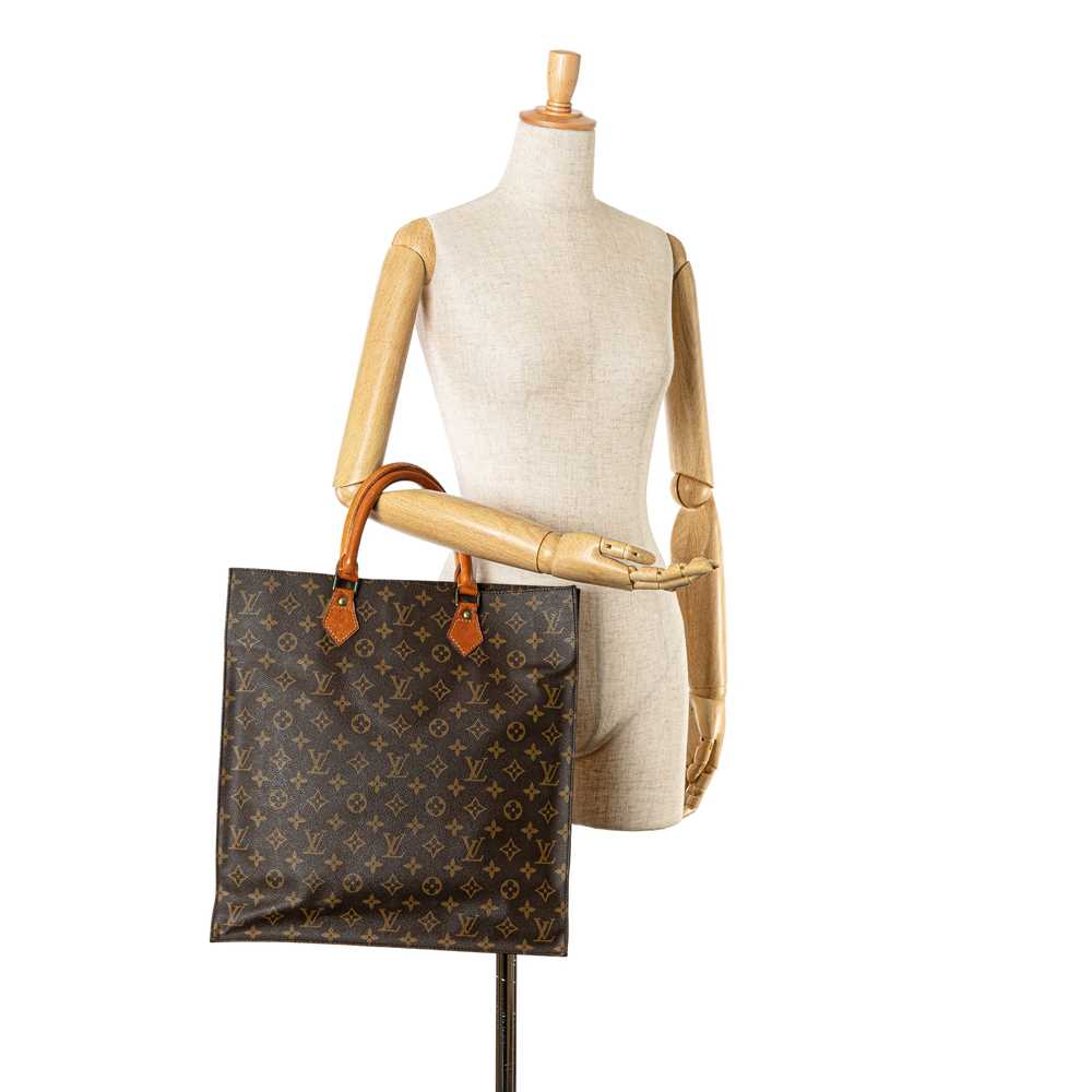 Brown Louis Vuitton Monogram Sac Plat Tote Bag - image 8