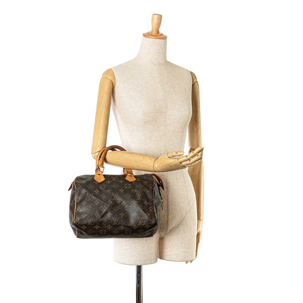 Brown Louis Vuitton Monogram Speedy 25 Boston Bag - image 11