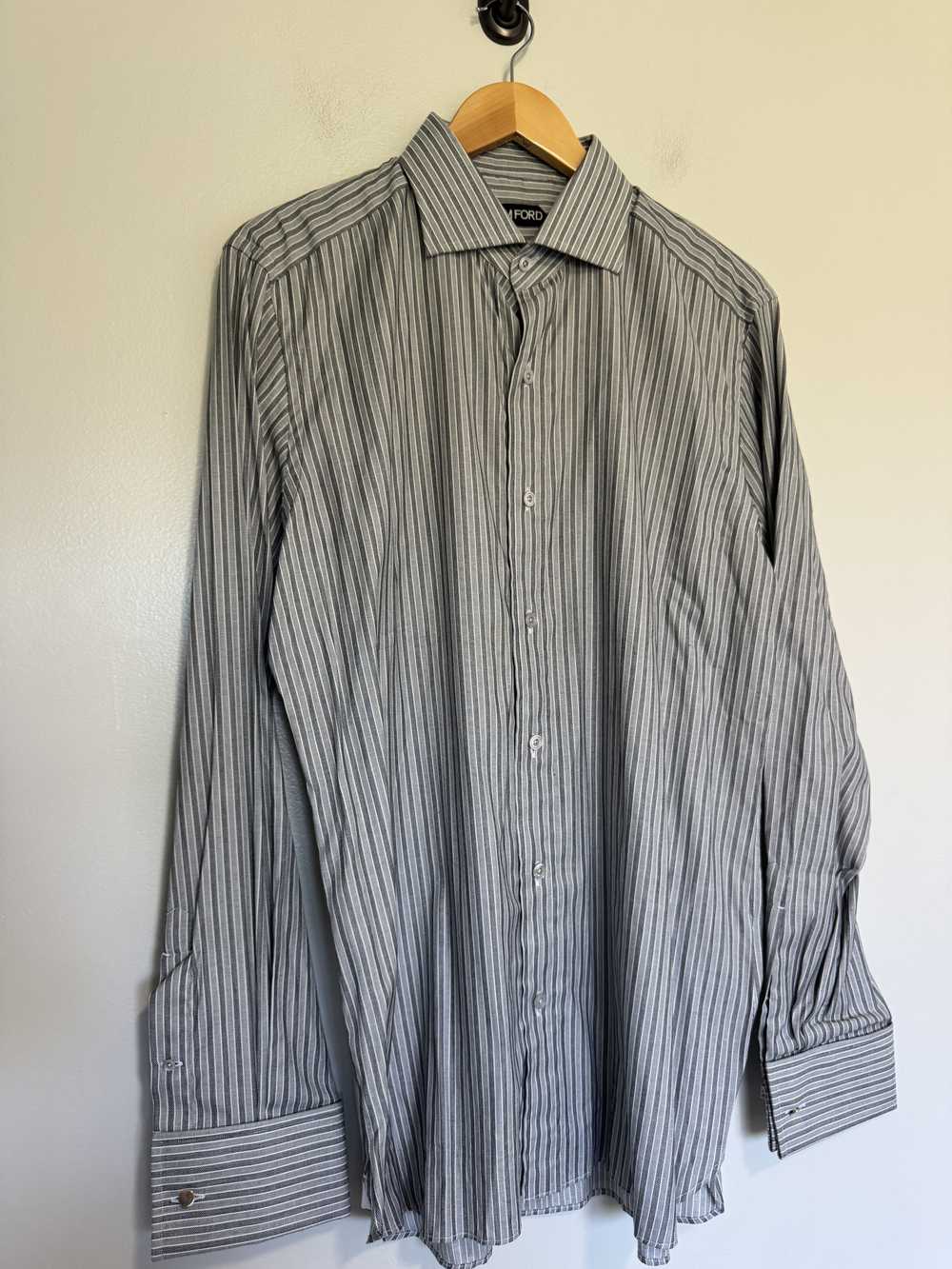 Tom Ford Tom Ford Stripe Button Shirt Size 41 / 16 - image 7