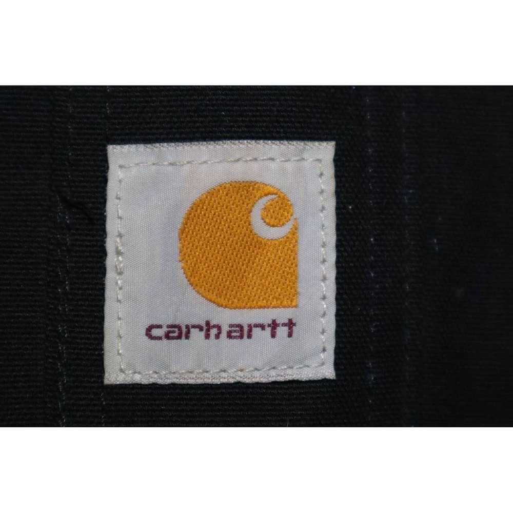 Carhartt Vtg Carhartt Bib Overalls Black Quilt Li… - image 8